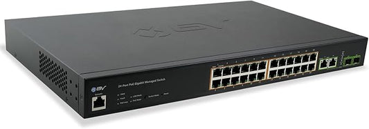 BV-Tech 24-Port Gigabit PoE+ Managed Switch by BV-Tech