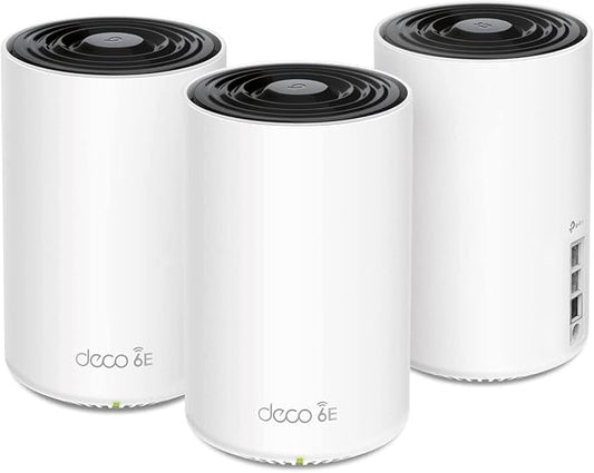 TP-Link Deco AXE5400 Tri-Band WiFi 6E Mesh System by Amazon+Renewed