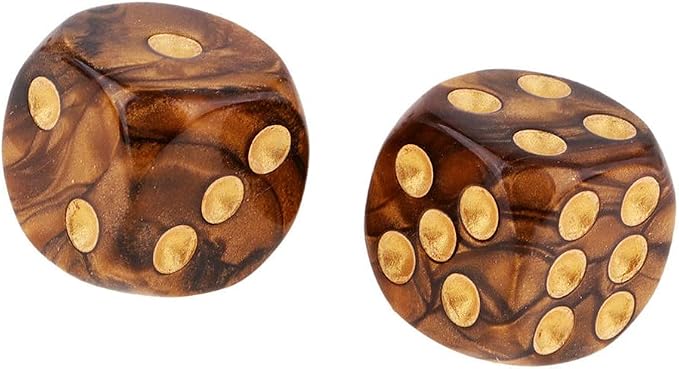 Yiotfandoll 20PCS Polyhedral Dice D6 Dice 16mm Acrylic 6 sided Dice Game Dice - Image 7