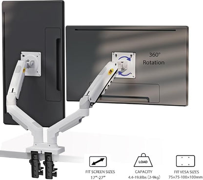 NB North Bayou Dual Monitor Desk Mount Stand Full Motion Swivel Computer - Image 6