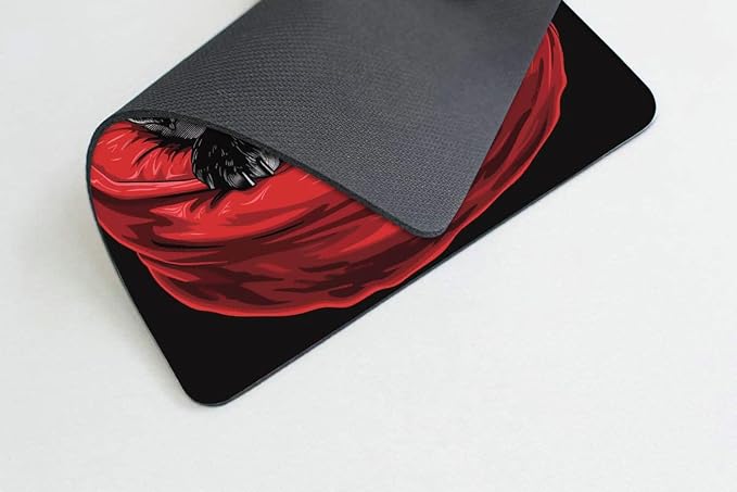 Square Mouse Pad Cartoon Black Bulldog-1, Gaming Mouse Pads - Image 3