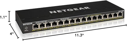 NETGEAR 16 Port PoE+ Gigabit Switch – Unmanaged Essentials Ethernet Switch - Image 7
