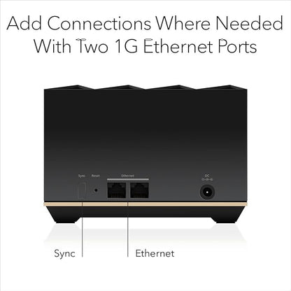 NETGEAR Nighthawk Tri-Band Whole Home Mesh WiFi 6E Add-on Satellite – Works - Image 5