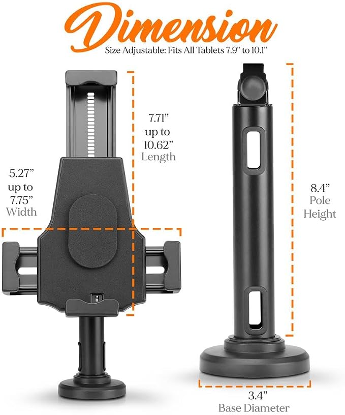 Pyle PSPADLK8 Anti-Theft Tablet Security Stand Kiosk - Image 2