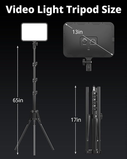 UBeesize 2 Pack LED Video Light Kit, Photography Lighting, Podcast Lighting - Image 5