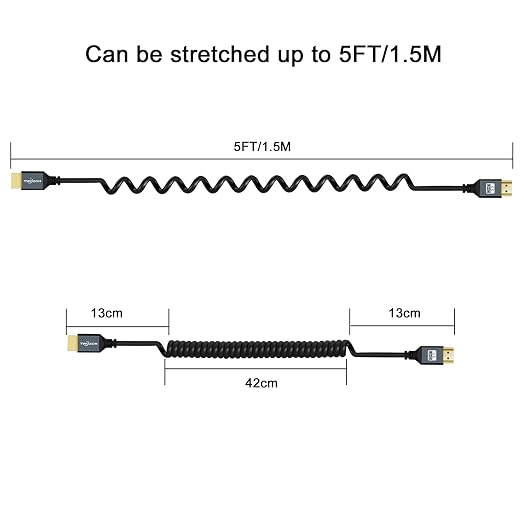 Twozoh Coiled HDMI Extender Cable - Image 2