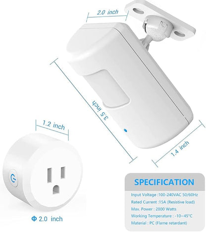 Upgraded Plug-in Motion Activated Light Control, Souphran Wireless Motion - Image 6