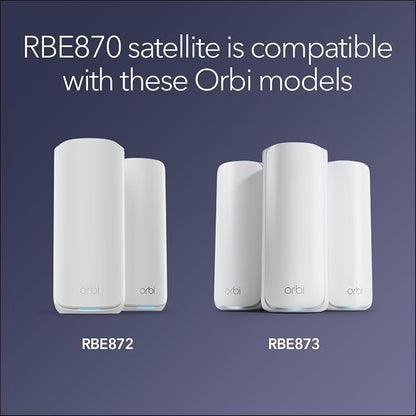 NETGEAR Orbi 870 Series Tri-Band WiFi 7 Mesh Add-on Satellite – Works - Image 4