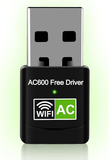 AC600 USB WiFi Adapter for Desktop PC, Driver Free Wireless Network Adapter for by skybess