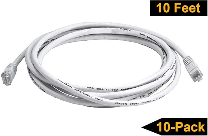 iMBAPrice 10' Cat5e Network Ethernet Patch Cable, 10 Pack - Image 5