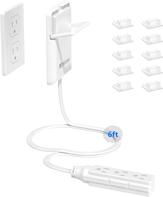 6FT Ultra Flat Plug Extension Cord by HITRENDS