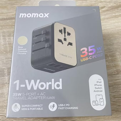 MOMAX Universal Travel Adapter, PD 35W Fast Charge International Power Adapter - Image 9