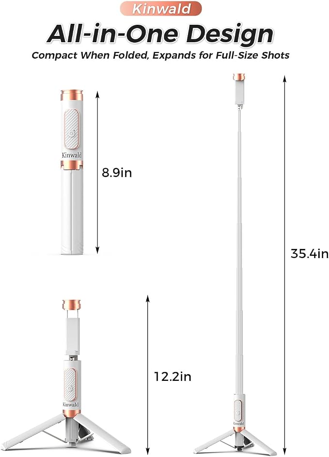 Selfie Stick Tripod for iPhone & Android, Portable Phone Tripod Stand - Image 7