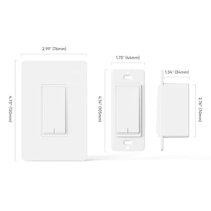 TREATLIFE 3-Way Smart Light Switch, 2.4GHz WiFi Smart Switch Compatible - Image 7