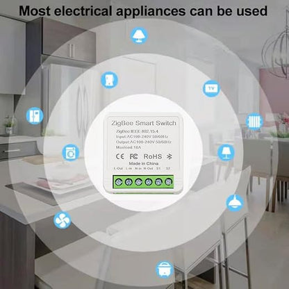 Ewelink 16A Zigbee Mini Smart Wireless Light Switch Controller Module - Image 7