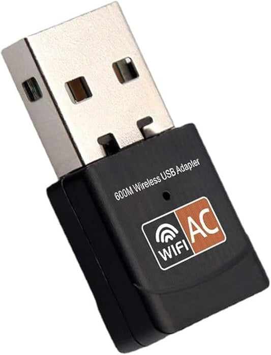 600Mbps 802.11ac Wireless USB WiFi Dongle Wi-Fi 5 Dual Band 2.4/5GHz Network by FANTIA