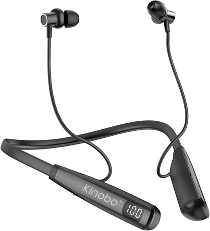 Neckband Bluetooth Headphones, 6.0 Bluetooth 100 Hours Playtime，IPX7 Sports by Kinobo