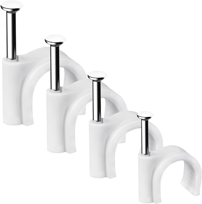 Cable Clips, 4mm 6mm 8mm 10mm, Wire Wall Clips by Abnii