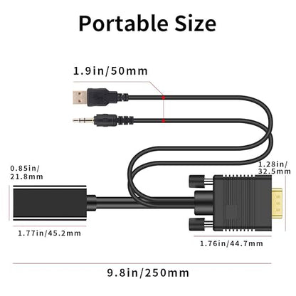 VGA to HDMI Adapter, 1080P Converter - Image 7