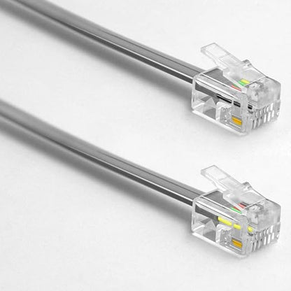 NECABLES 3Pack Phone Cord 10ft Telephone Cord Phone Cable RJ11 6P4C Male to Male - Image 2