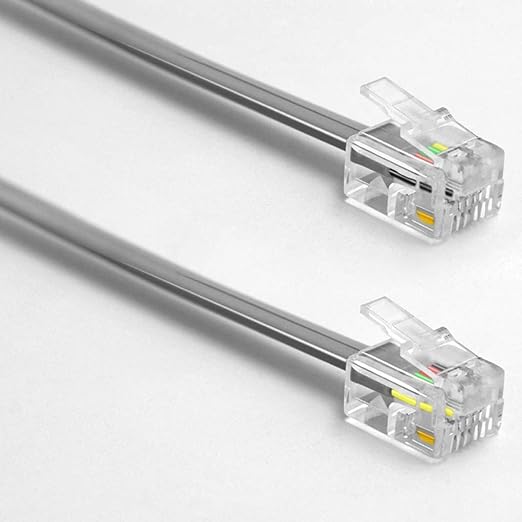 NECABLES 4Pack 6 Inch Short Telephone Cord Phone Cable Wall Phone Cord - Image 3