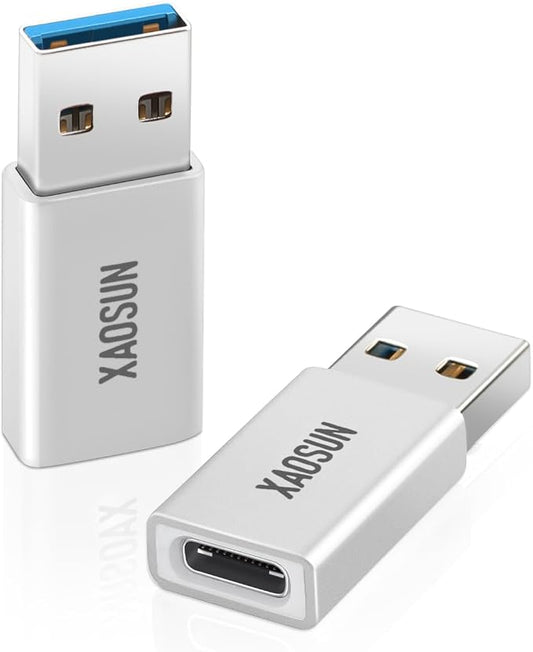 USB C Female to USB Male Adapter, 3.1 USB A to USB C Adapter, XAOSUN One-Sided by XAOSUN