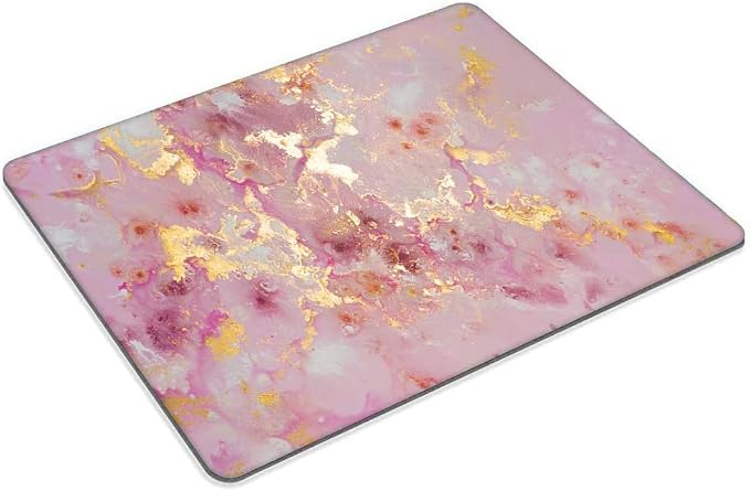 Rose Gold Marble Mouse pad Customized Mousepad Non-Slip Rubber Base Mouse Pads - Image 2