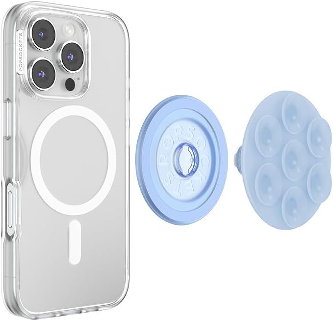 PopSockets Suck-Up™ Suction Grip & Stand, 3-in-1 MagSafe Phone Mount - Image 4