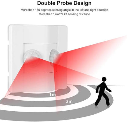 PIR Motion Sensor Smart Switch, 86-type Light-sensitive 180 Degrees Motion - Image 2