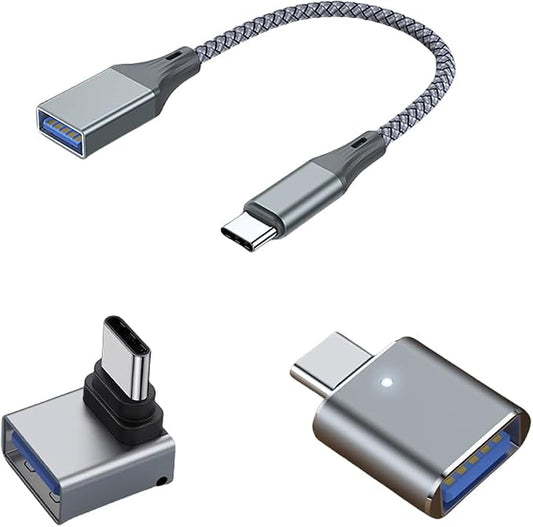 3Pcs Upgraded USB C to USB Adapter, High-Speed Data Transfer, USB Converter by Unknown