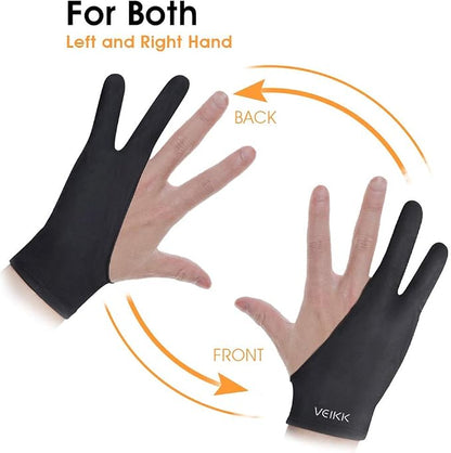 VEIKK Artist Glove for Drawing Tablet Free Size, 1 Unit for Left-Handed or - Image 3