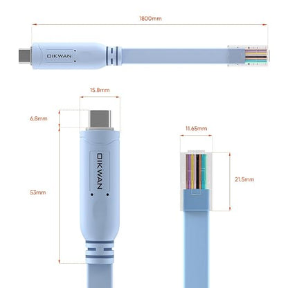 USB-C Console Cable 2pack, USB C to RJ45 Console Cable - Image 9