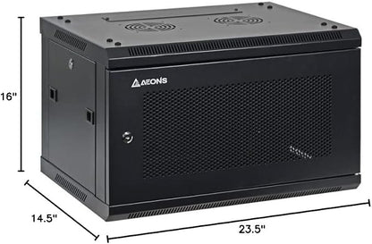 AEONS 6U Professional Wall Mount Network Server Cabinet Enclosure 19-Inch - Image 8