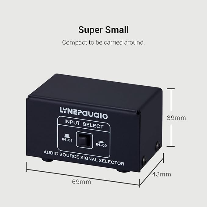 Audio Switcher 3.5mm 2 in 1 Out/1 in 2 Out A/B Switch Stereo Audio Splitter Box - Image 6