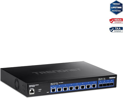 TRENDnet 12-Port 10G Web Smart Switch, TEG-7124WS, 8 x 10G RJ-45 Ports - Image 10