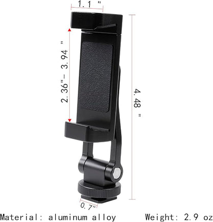 Aluminium Alloy Phone Tripod Mount, Universal Cell Phone Mount Adapter - Image 3