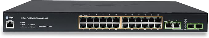 BV-Tech 24-Port Gigabit PoE+ Managed Switch - Image 2