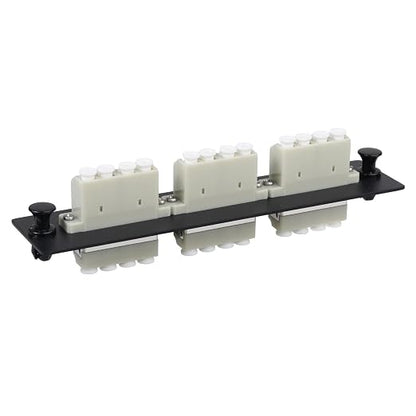 LC/MM Fiber Patch Panel, 3 Multimode Gray 4 Channels LC Adapters, 12 Fiber Ports by Duogaliaopticalfiberproduct