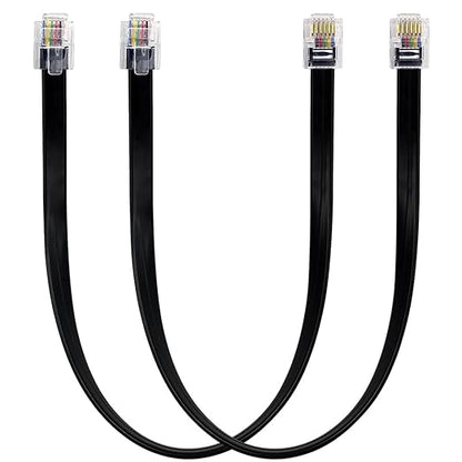 RJ12 Cable Short 1 Foot Telephone Line Cord by XANHAM