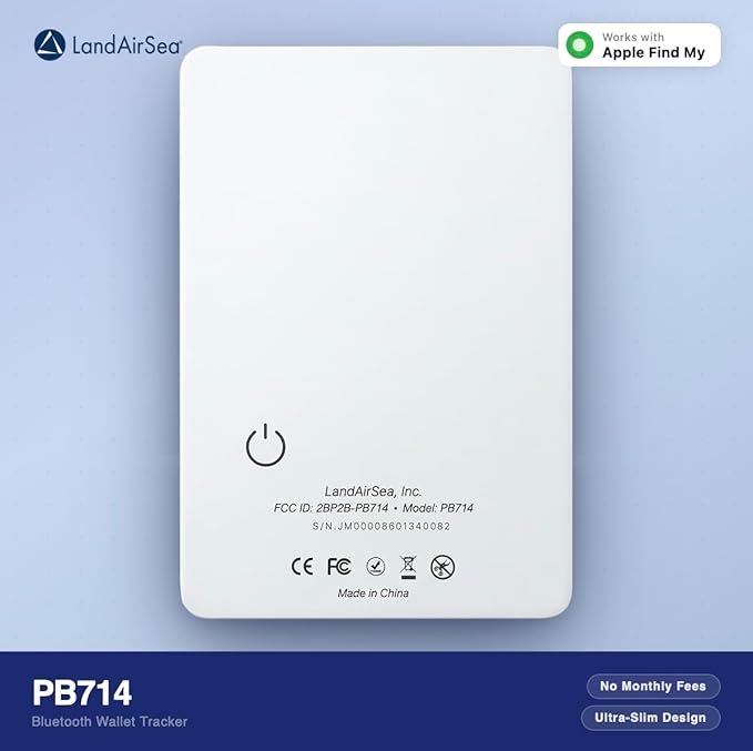LandAirSea PB714 – Ultra-Slim Apple Find My Wallet Tracker - Image 7