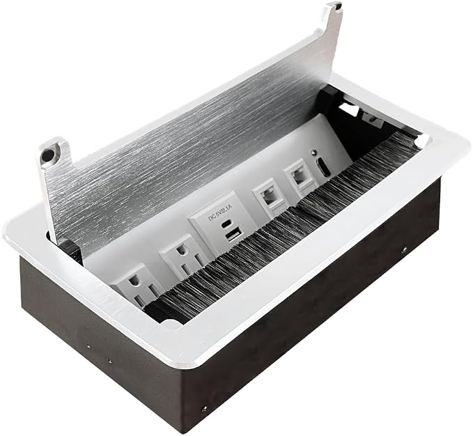 ZESHAN Conference Table Power hub Conference Table connectivity Box by ZESHAN