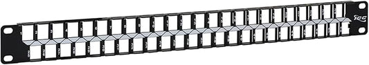 ICC 48 Port Blank Keystone 1U Patch Panel by ICC
