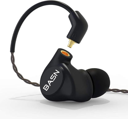 BASN Metalen in-Ear Monitors Headphones, 4 Drivers Musicians Noise Isolating by BASNAudio