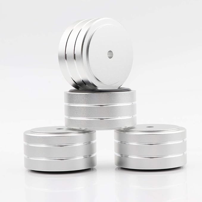 Monosaudio Isolation Feet HiFi Feet 4Pcs 40x20mm Aluminum Universal Turntable - Image 6