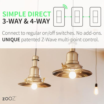 Zooz 800 Series Z-Wave Long Range Toggle Dimmer ZEN74 - Image 2
