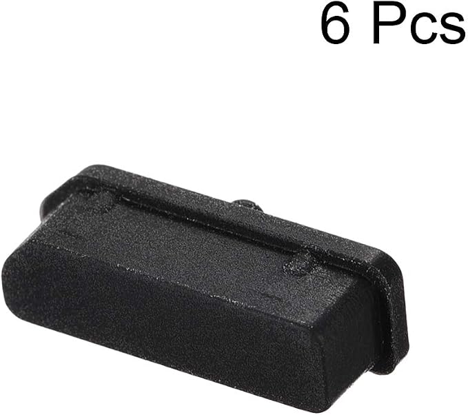 uxcell 6 Pcs Clear Ethernet Hub Port Display Port Adapter Anti Dust Cover Cap - Image 3