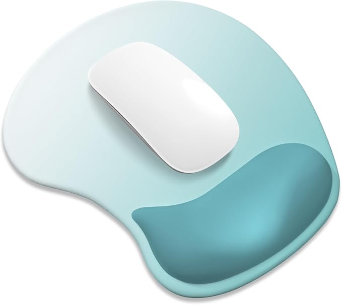 ITNRSIIET Ergonomic Mouse Pad, Cushioned Gel Wrist Rest, Non-Slip Base by +ITNRSIIET