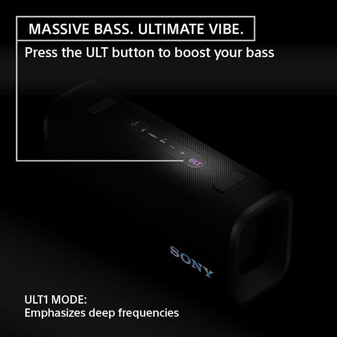 Sony ULT Field 3 Wireless Portable Bluetooth Speaker, IP67 Waterproof, and - Image 3