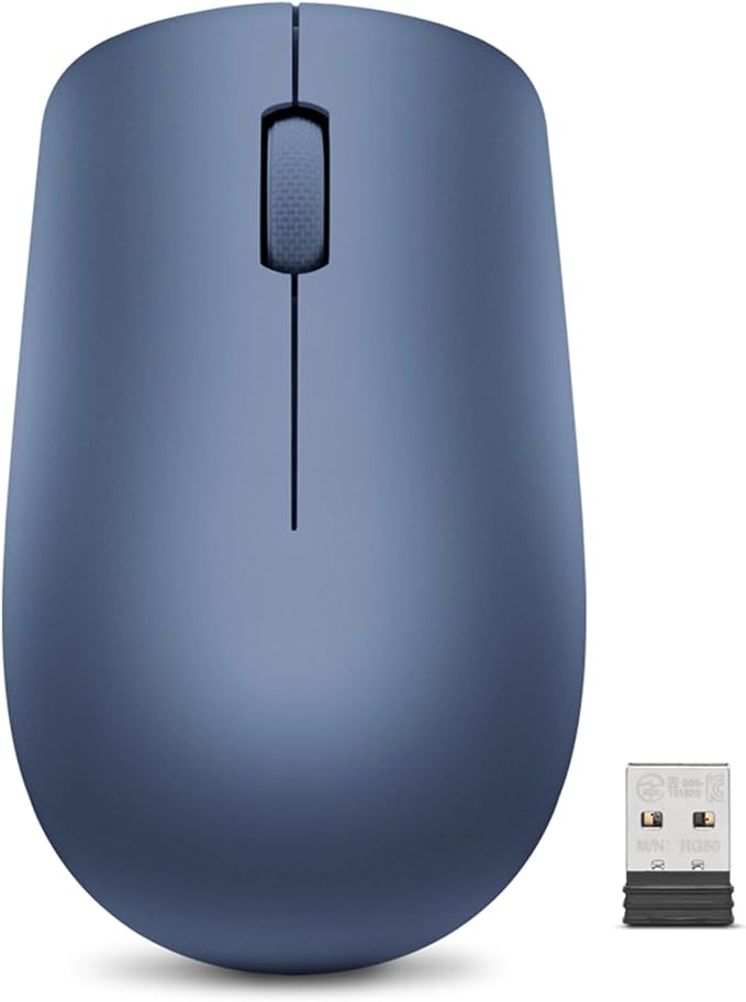 Lenovo 530 Wireless Mouse with Battery, 2.4GHz Nano USB, 1200 DPI Optical Sensor by LENOVO
