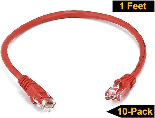 iMBAPrice - 7ft Cat5e Network Ethernet Patch Cable - Red - Image 2